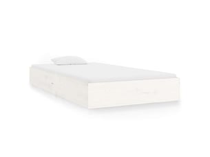 Lit simple 100x200 cm    coloris blanc