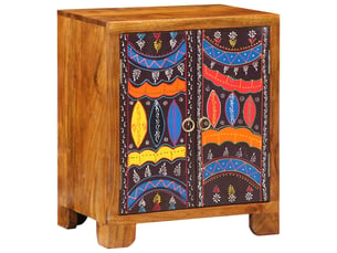 Buffet 2 porte(s) VIDAXL - 50 cm coloris marron