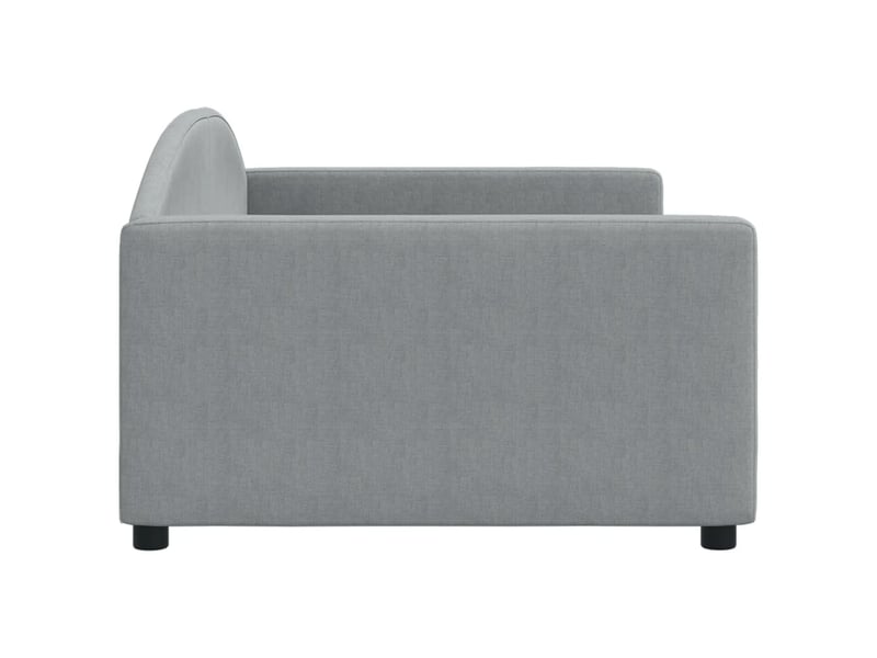  Lit simple- lit adulte -  lit de repos gris clair 100x200 cm tissu  - Conforama C