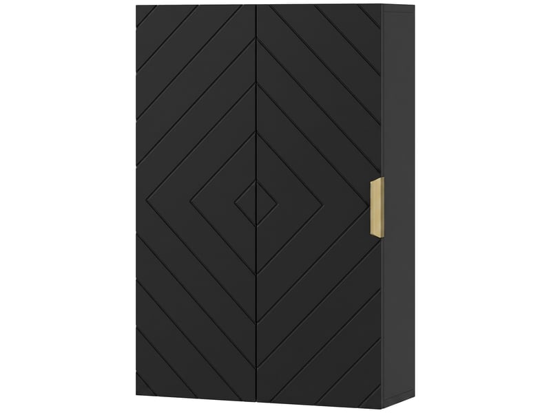  Armoire murale de salle de bain, armoire à pharmacie murale meuble de rangement avec étagère réglable  - Conforama B