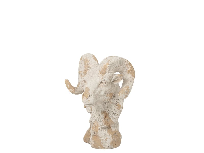  Tête de bélier extérieur rémi 58cm beige  - Conforama B