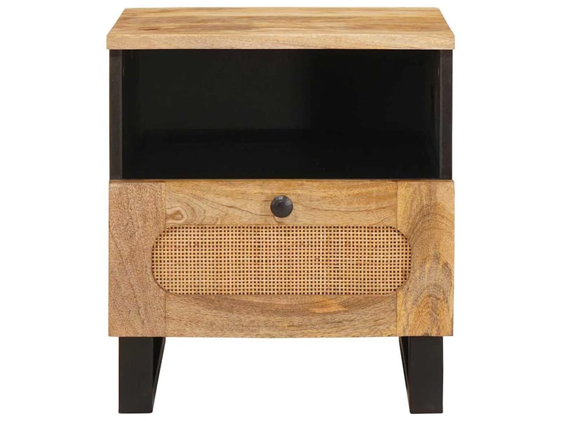  Table de chevet - cabinet de chevet - table de nuit 2 pièces naturel 40 x 33 x 46 cm  - Conforama D