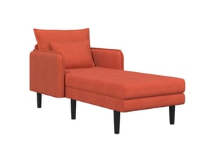 Fauteuil fixe VIDAXL  Velours côtelé rouge