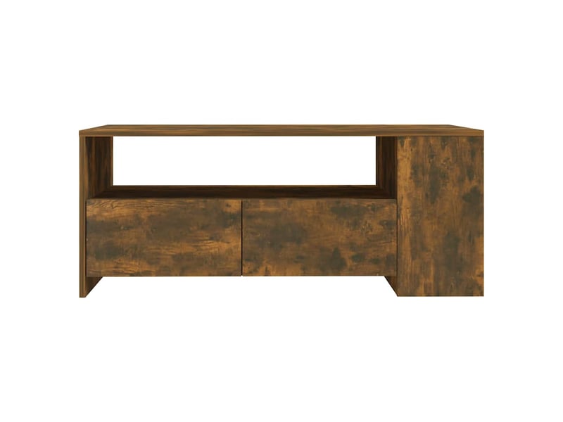  Table basse - table de salon - table à thé chêne fumé 102x55x42 cm bois d'ingénierie  - Conforama C