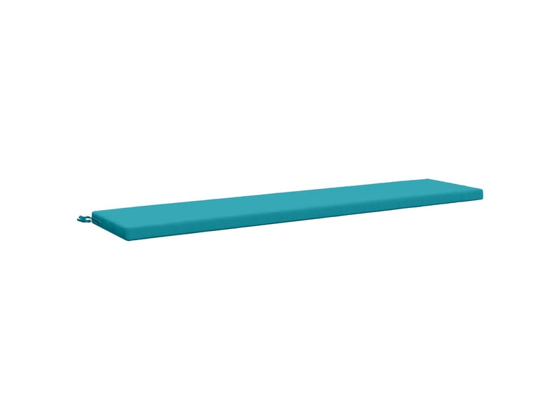 Lot de 2 coussins de banc, coussins d'assise soest 100 % polyester turquoise cf57508 - Conforama D