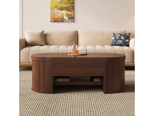 Table basse  coloris bois foncé <strong>NAHILIMI</strong> <strong></strong>