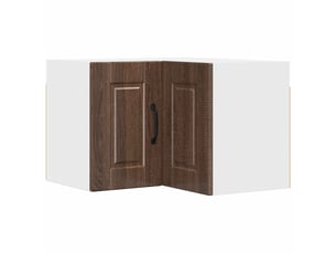 Meuble mural de cuisine, armoire d'angle cuisine porto chêne brun 57x57x40cm