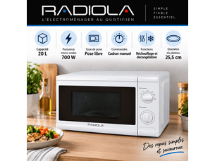 Micro ondes monofonction <strong>RADIOLA</strong> - 20 litre(s)