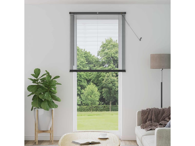 Store vénitien, store de fenêtre gris argenté 213 x 80 cm 25 mm pvc cf47861 - Conforama B
