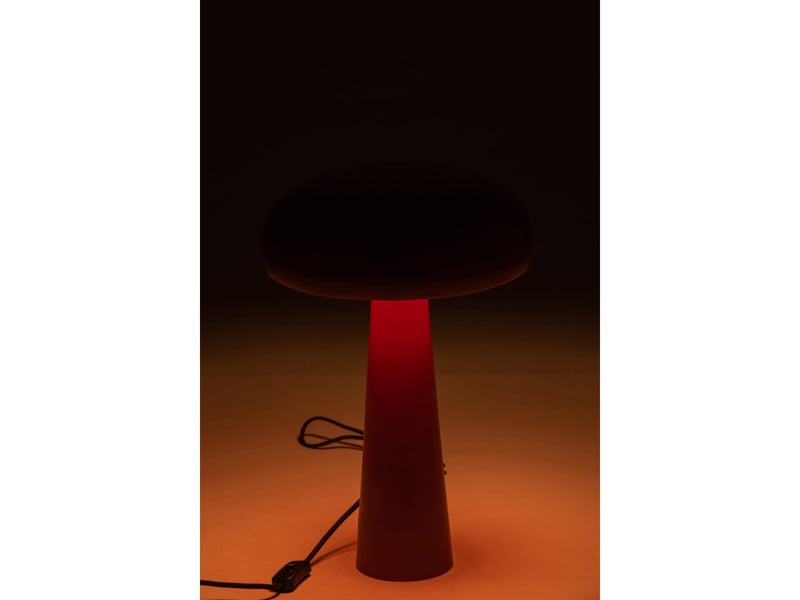  Lampe à poser en métal mirko 43cm rouge  - Conforama C