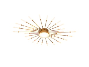 Plafonnier led moderne en acrylique – design intérieur doré, 42+1 têtes
