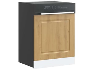 Panneau de lave-vaisselle kalmar chêne artisanal 60x1,5x57cm