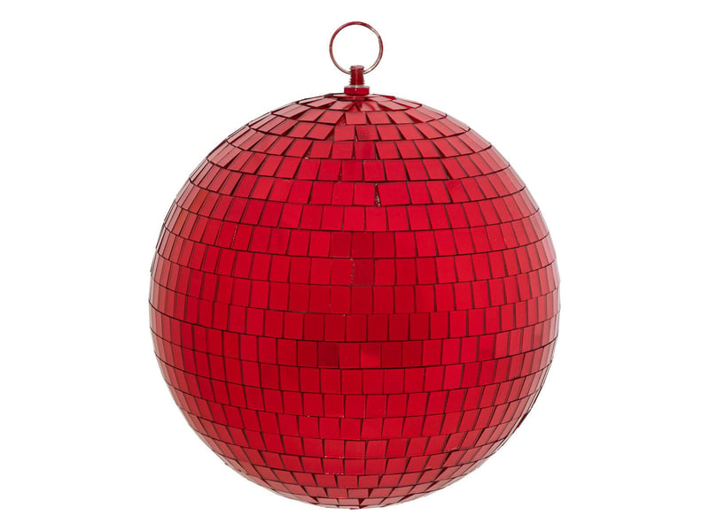  Boule disco verre d.20cm rouge  - Conforama A