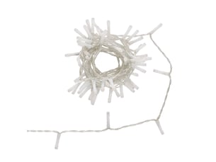 Guirlande lumineuse d'extérieur 5 m 67 led blanc froid et blanc chaud fil transparent 13 fonctions avec minuteur sur secteur