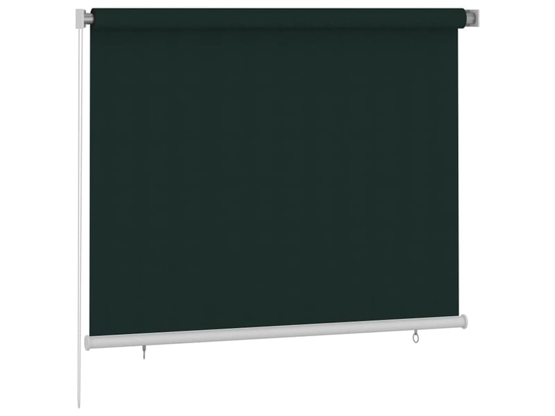  Store enrouleur, store roulant d'extérieur 185 (l) x 140 (h) cm vert foncé hdpe cf47363  - Conforama A
