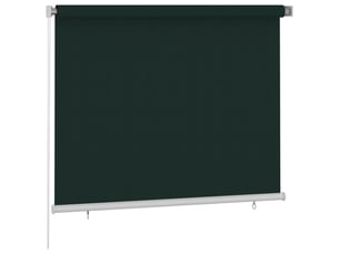 Store enrouleur, store roulant d'extérieur 185 (l) x 140 (h) cm vert foncé hdpe cf47363