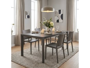 Lot de 2 chaises avec accoudoirs intérieur et extérieur vigo - gris