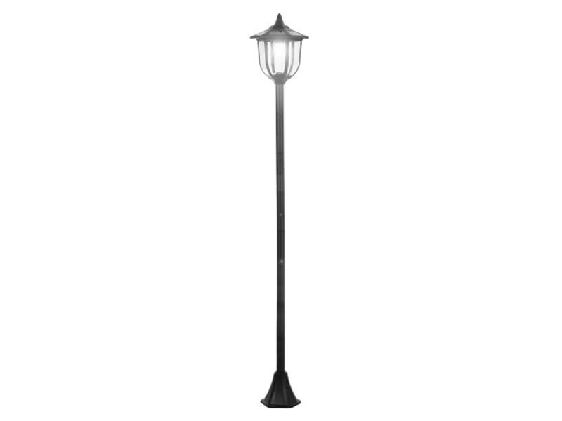  Lanterne solaire de jardin led 3060 lm, plastique noir, ø26,5 x h177 cm, jardin et terrasse  - Conforama A