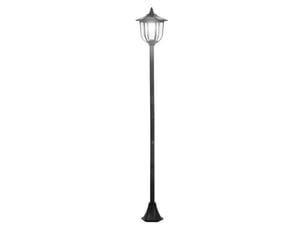 Lanterne solaire de jardin led 3060 lm, plastique noir, ø26,5 x h177 cm, jardin et terrasse