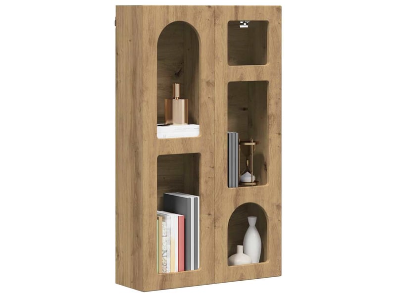  Armoire suspendue, meuble de rangement elst chêne artisanal 59x20x100 cm  - Conforama C