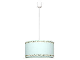 Suspension enfant fabrilamp cenefa vert 1xe27 hauteur réglable 30-76 cm ø35 cm