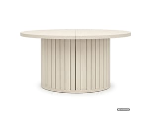 Table basse rond(e) coloris beige AKORD NUBO - 80 cmx80 cm