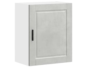Meuble de rangement, armoire murale de cuisine porto gris béton bois d'ingénierie shl9030