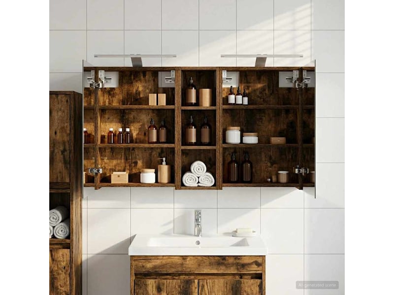 Ensemble de meubles de salle de bain 3 pcs 100x10.5x60.5 cm shl5479 - Conforama B
