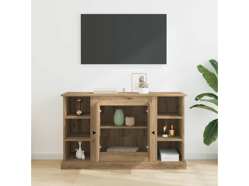 Buffet - bahut - meuble de rangement chêne artisanal 100 x 35,5 x 60 cm bois d'ingénierie - Conforama D