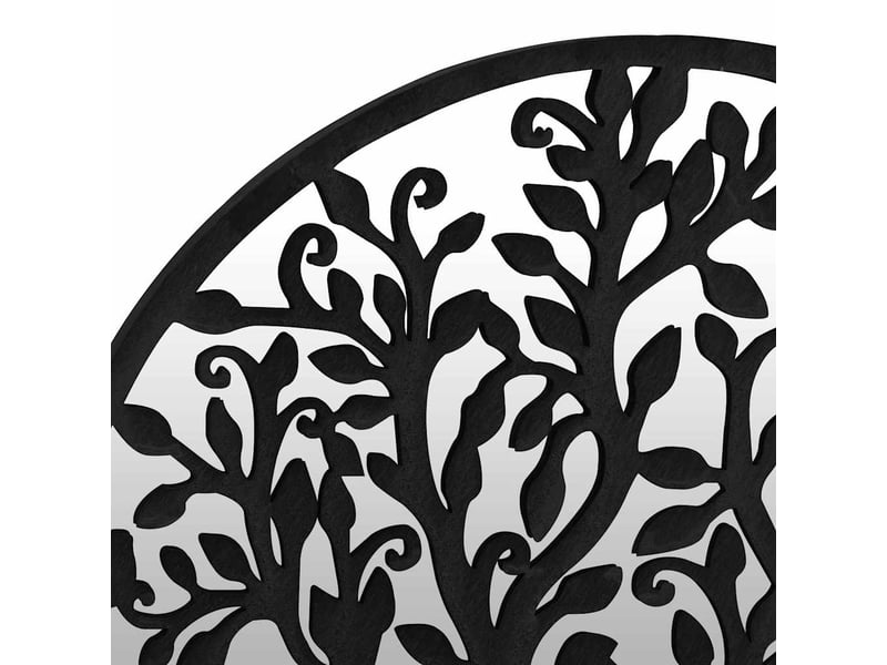  Miroir, miroir décoratif noir 40x2,5 cm fer pour utilisation à l'intérieur cf62892  - Conforama E