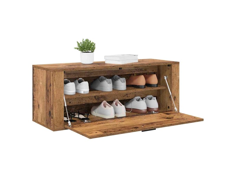  Banc à chaussures, meuble à chaussures 100x35x38 cm bois d'ingénierie shl8787  - Conforama C