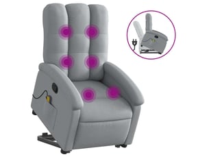 Fauteuil fixe Tissu argenté
