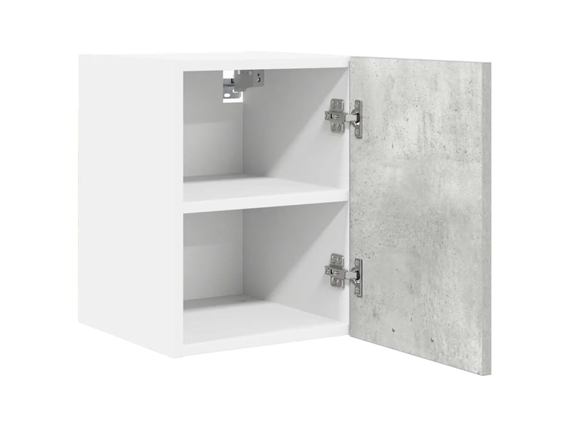  Lot de 2 armoires suspendues modernes design intérieur 30 x 31 x 40 cm grand espace de stockage en bois d'ingénierie gris 02_0053168  - Conforama B