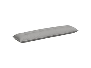 Coussin de dos, coussin de dossier gris nuage 200 x 19 x 50 cm tissu cf54740