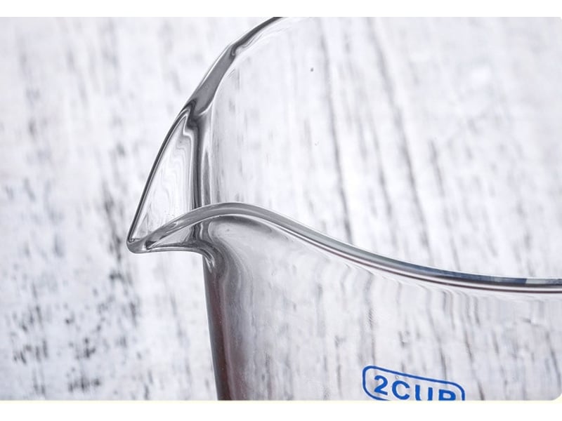  Verre doseur en verre avec couvercle – tasse à lait multifonctionnelle 500ml  - Conforama D