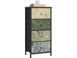 Chiffonnier 4 tiroir(s)    <strong>WOLTU</strong> <strong></strong> coloris marron largeur 30 cm hauteur 95 cm