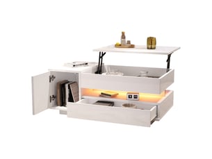 Table basse coloris blanc <strong></strong> <strong></strong>