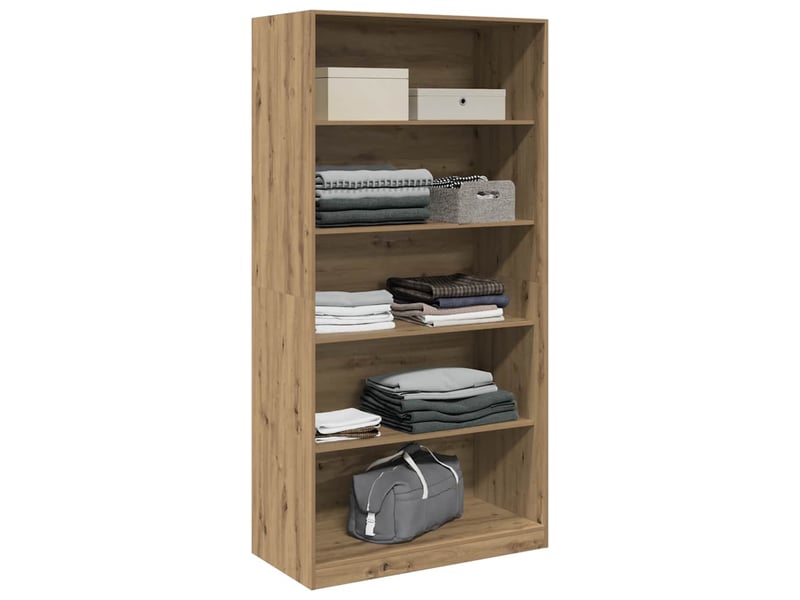  Garde-robe, armoire de rangement chêne artisanal 100x50x200 cm bois d'ingénierie shl86984  - Conforama C