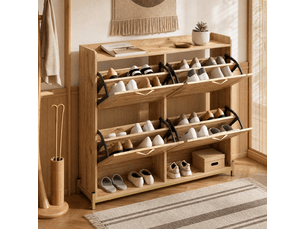 Meuble à chaussures 20 paire(s)  <strong>DESVIAE</strong>  <strong></strong> coloris bois foncé