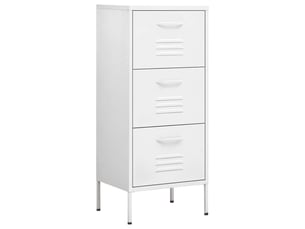 Armoire de rangement, rangement bureau blanc 42,5x35x101,5 cm acier shl5078