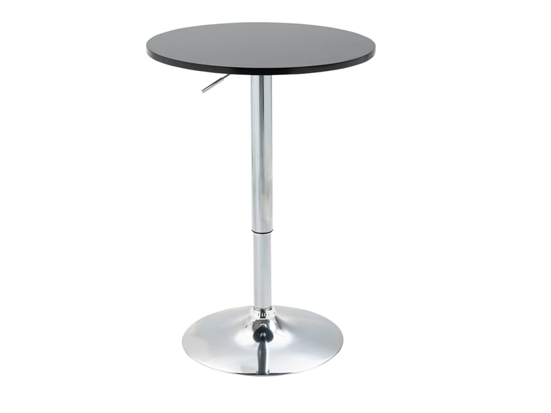 Table de bar ronde pivotante à hauteur réglable, avec base métallique, pour cuisine et salle à manger, ø 61 × 70-90 cm - Conforama A