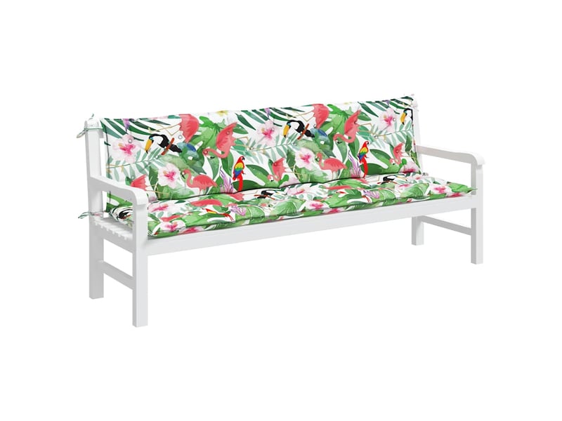  Lot de 2 coussins de banc de jardin, coussins d'assise multicolore 200x50x7 cm cf58675  - Conforama D