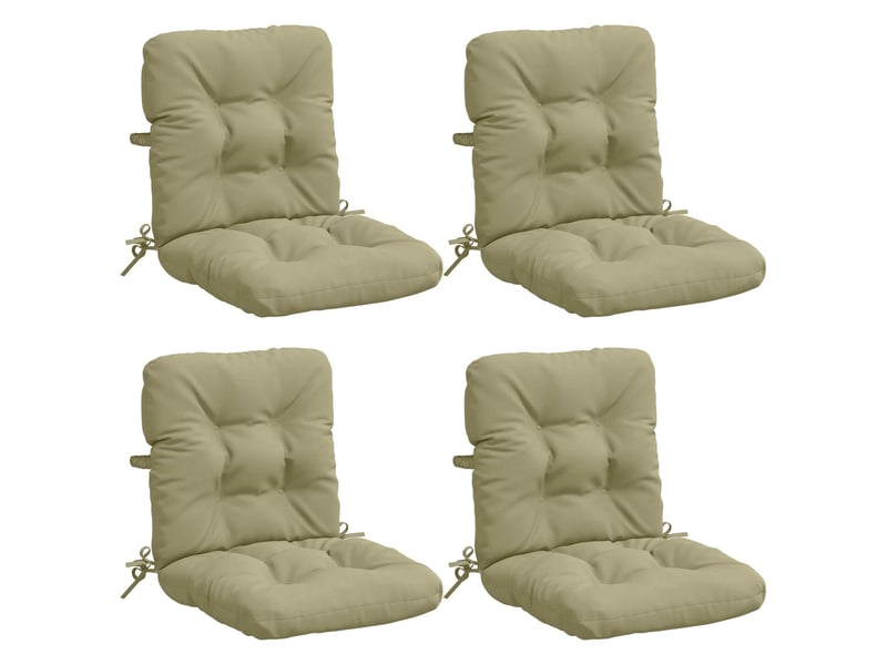  Lot de 4 coussins de chaise à dossier haut vianen cf59339  - Conforama A