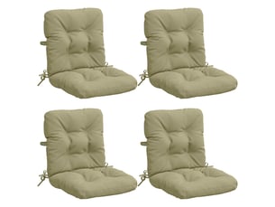 Lot de 4 coussins de chaise à dossier haut vianen cf59339