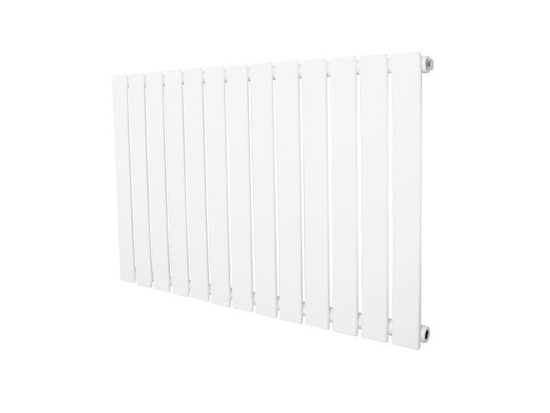 Radiateur plat à 1 colonne 600 x 910 mm en acier carbone blanc chauffage centrale moderne horizontale monté sur mur cuisine salle de bain [brosse de 40799 - Conforama B