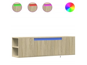 Meuble tv coloris marron 135 cm <strong></strong>  <strong></strong>