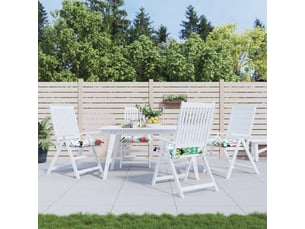 Lot de 4 coussins de chaise multicolore 50x50x7 cm tissu oxford cf32875