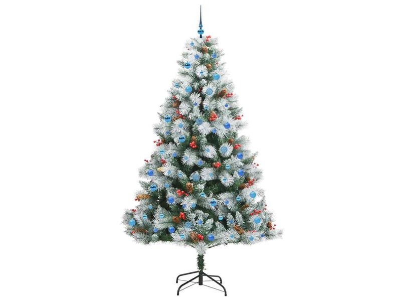  Sapin de noël, arbre de noël artificiel vert et blanc 240 cm cf61501  - Conforama D