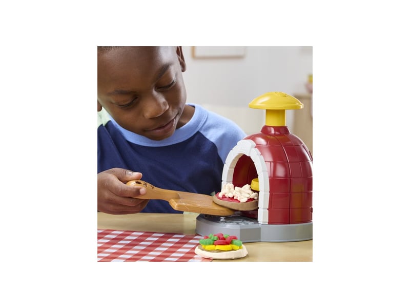  Set cuisine play doh four a pizza tournant accessoires 5 pots de pate HASG29215L0 - Conforama E