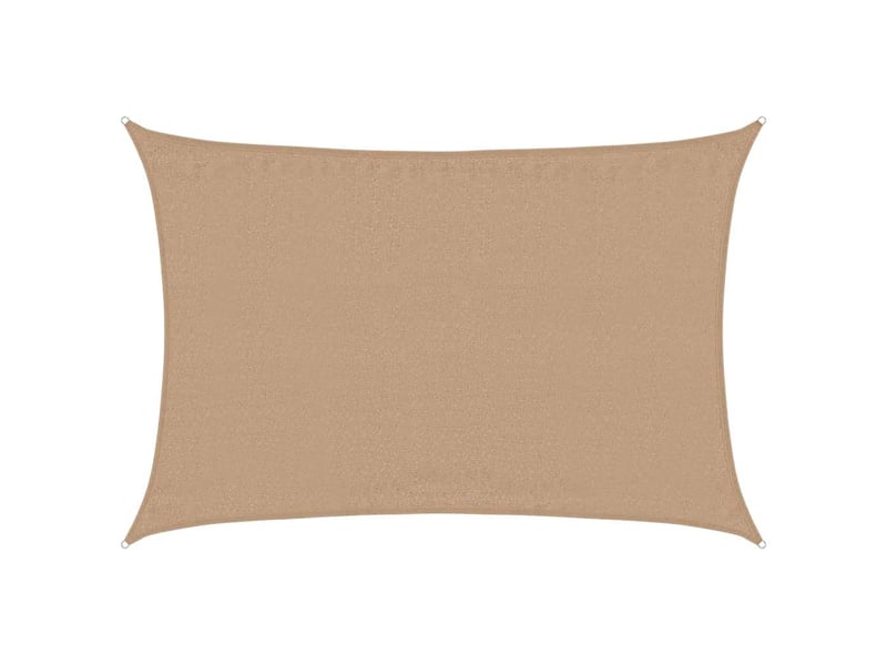  Voile d'ombrage - voile d'ombre - voile parasol 160 gm² taupe 4x6 m pehd  - Conforama A